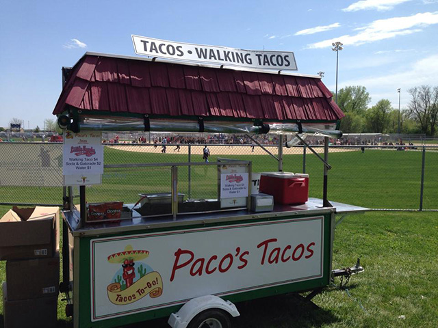 Classic Iowa City Ped Mall Food Cart
