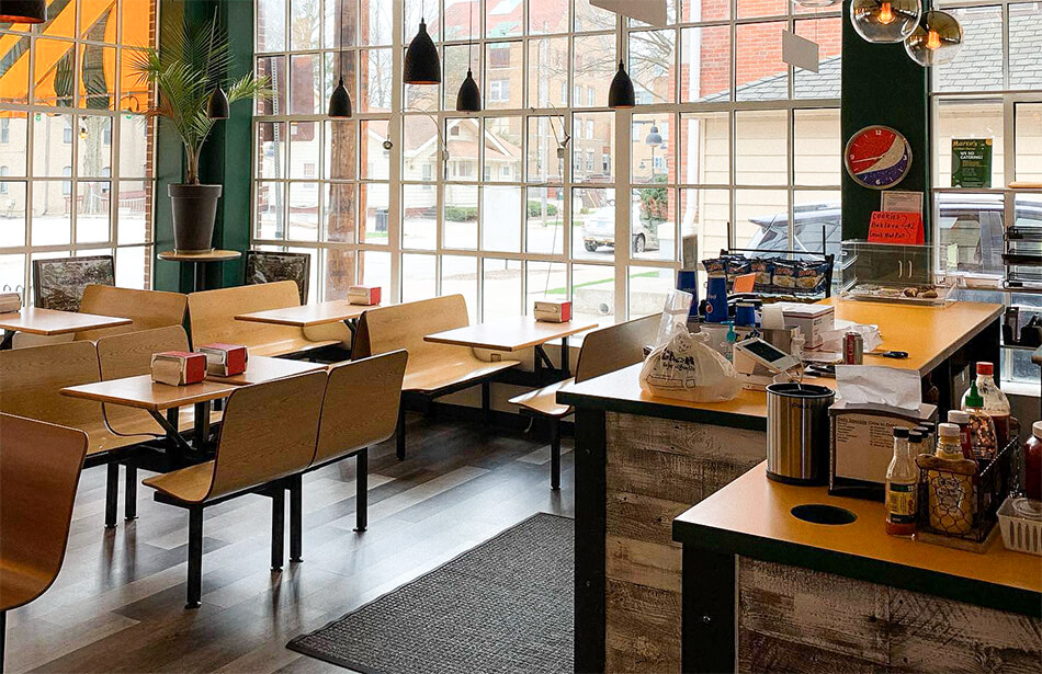 Marco's Grilled Cheese interior - an Iowa City Restaurant